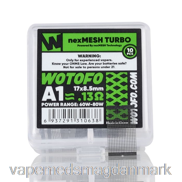 Vape Væske Wotofo Nexmesh Mesh Udskiftningsspoler 0.13ohm Nexmesh Turbo A1